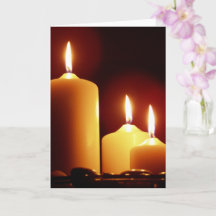 Lit Candles med en rött glöd, fredlig