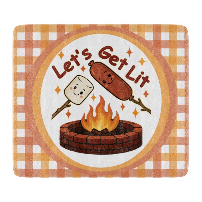 Lit Firepit - Cute Marshmallow & Hett Hund (Framsidan)