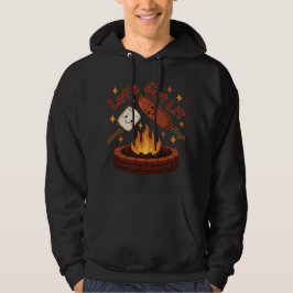 Lit Firepit - Cute Marshmallow & Hett Hund Hoodie