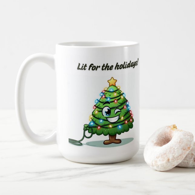 "Lit for Helgdagars" Mugg - julpun Gift (Med munk)