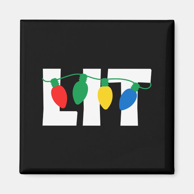 Lit jul magnet (Framsidan)