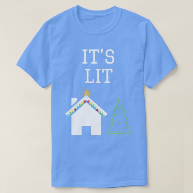 Lit-juldesign T Shirt (Design framsida)