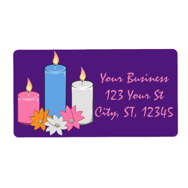 Lit ljus blommor Thunder_Cove Fraktsedel (Framsidan)