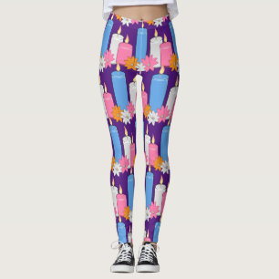 Lit ljus blommor Thunder_Cove Leggings
