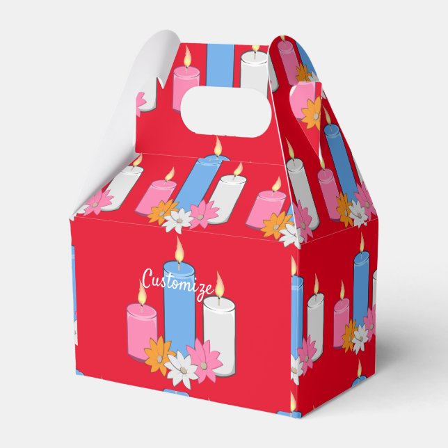 Lit ljus blommor Thunder_Cove Presentaskar (Framsidan Sidan)