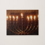 Lit menorah, Israel Pussel<br><div class="desc">Tillgångs-ID: 200248233-001 / {Gary Faber} / Lit menorah,  Israel</div>