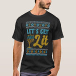 LIT Menorah Jewish Ugly Hanukkah Sweate T Shirt<br><div class="desc">LIT Menorah Jewish Ugly Hanukkah Sweater.</div>