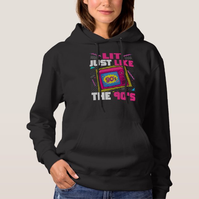 Lit precis som 90-talets teve 90-talets estetiska  t shirt (Framsida)