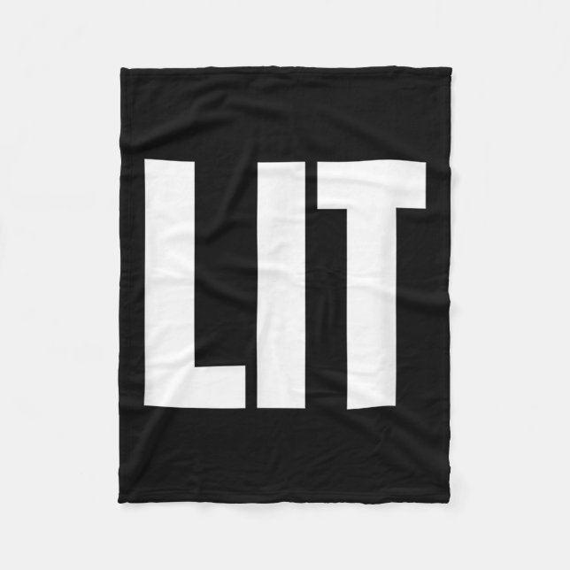 Lit underlig fet text Ord Humor Fleecefilt (Framsidan)