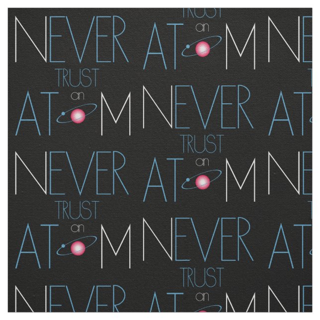 Lita aldrig på atom tyg (Provkarta)