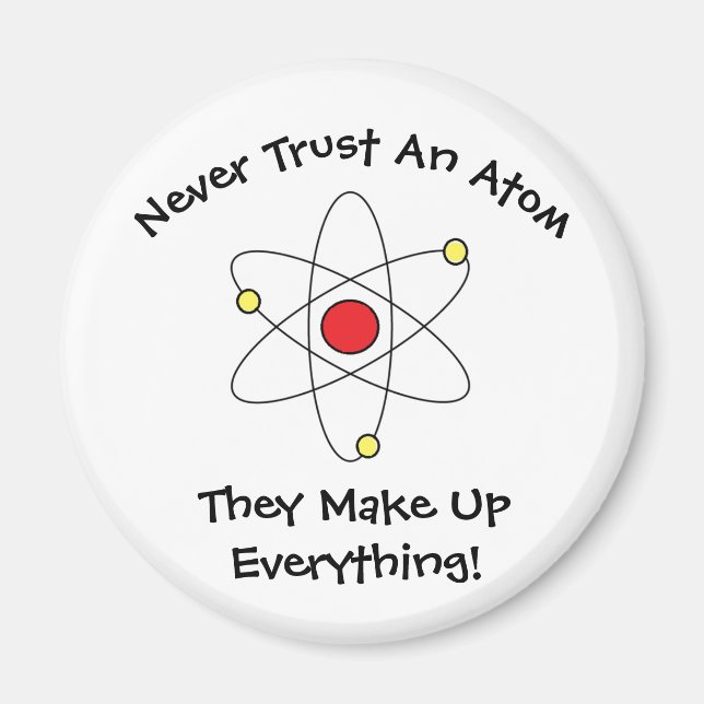 "Lita aldrig på en atom..." Magnet (Framsidan)