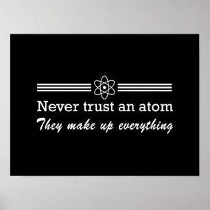 Lita aldrig på en atom poster