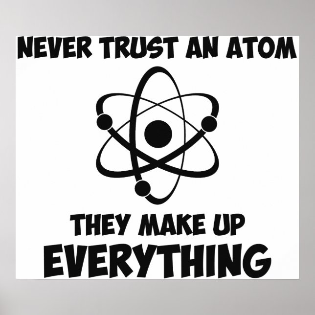 Lita aldrig på en atom poster (Framsidan)