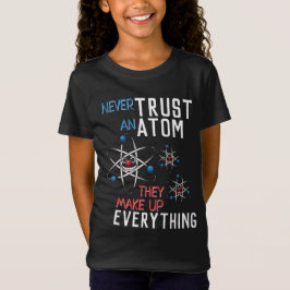 Lita aldrig på en atom Science Physics Student T Shirt