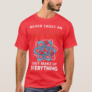 Lita aldrig på en atom som de hittar på allt veten t shirt