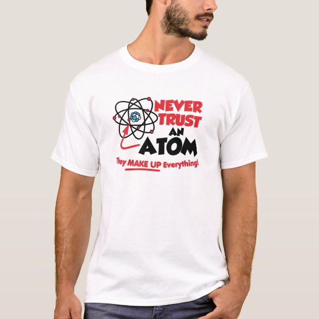 Lita aldrig på en atom t-shirt (Framsida)