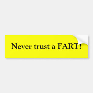 Lita aldrig på en FART! Bildekal