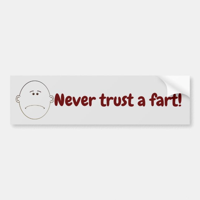 Lita aldrig på en Fart! Bildekal (Framsidan)