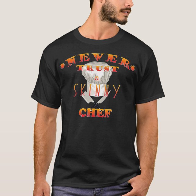 Lita aldrig på en Smala Chef donut ecavator grill T Shirt (Framsida)