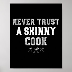 Lita aldrig på en Smala Cook Funny Bbq Pitmaster G Poster