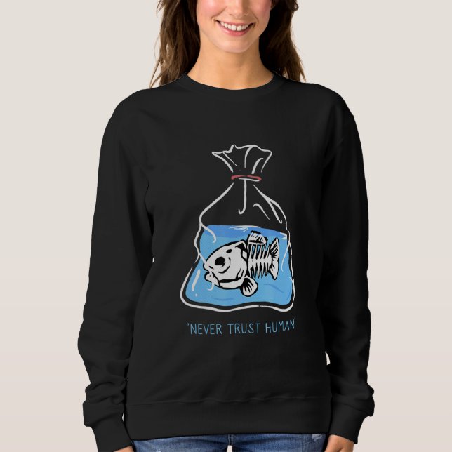 Lita aldrig på människan t shirt (Framsida)