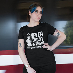 Lita aldrig på Tåg T Shirt