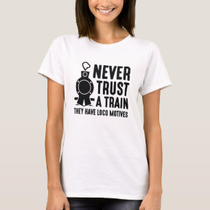 Lita aldrig på Tåg T Shirt