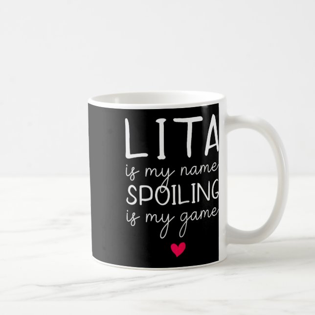 Lita är min Namn-spill är mitt spel. Kaffemugg (Höger)