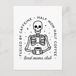 Lita citattecken för klubb i mammor, roliga kaffek vykort