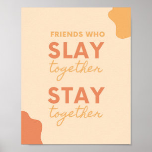 Lita ihop inspirationcitattecken för Vänskap Poster