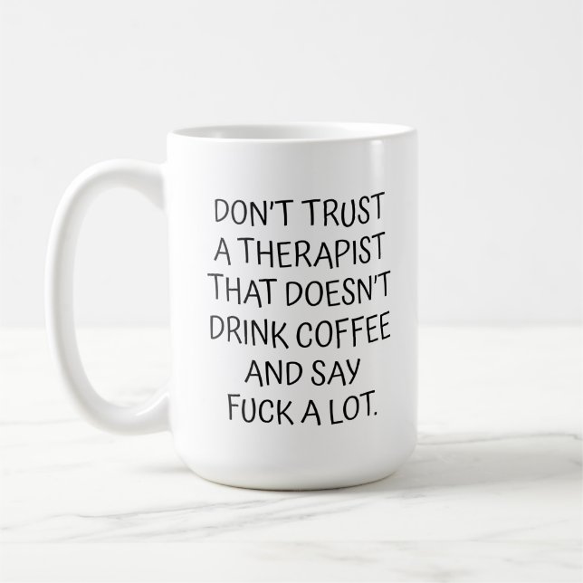 Lita inte på en neurolog som inte dricker Kaffe Kaffemugg (Vänster)