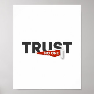 Lita inte på någon. poster