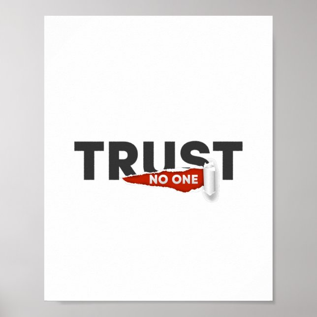 Lita inte på någon. poster (Framsidan)