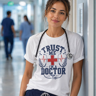 Lita mig, jag är en läkare Rolig läkar-design T Shirt