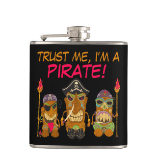 Lita mig, jag är en pirat, roliga Tiki-pirater, Sv Fickplunta