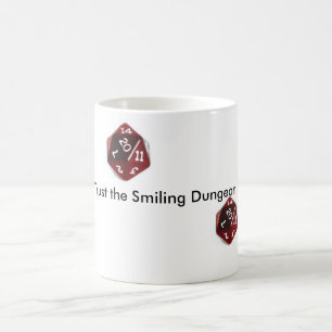 Lita på aldrig den le ledar- muggen för dungeone kaffemugg