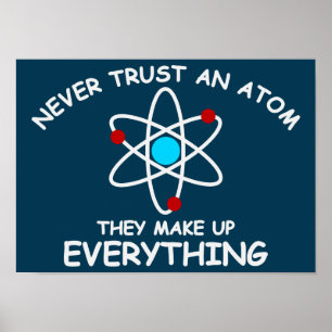 Lita på aldrig en atom, dem sminket allt poster