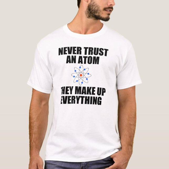 LITA PÅ ALDRIG EN ATOM T-SHIRT (Framsida)