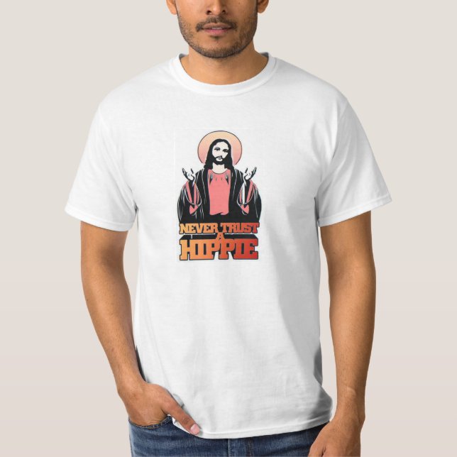Lita på aldrig en Hippie Tröja (Framsida)