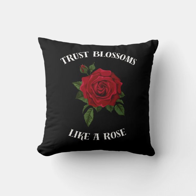 Lita på blommar som ro kudde (Framsida)