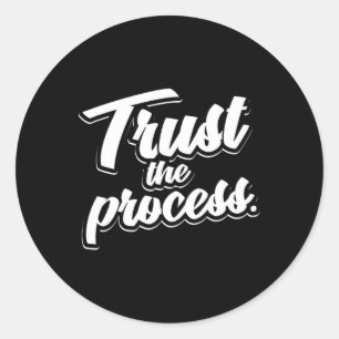 Lita på den Processaa modulen för offertutlösning Runt Klistermärke