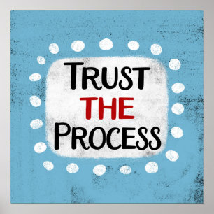 Lita på den Processaa Poster väggkonsten