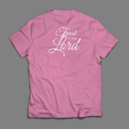 Lita på det traditionella, inspirerande skriptet a t shirt