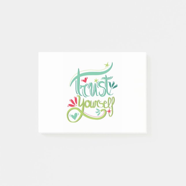 Lita på dig själv post-it block (Framsida)