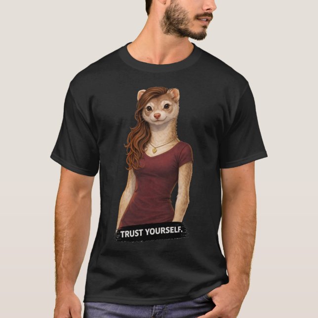 Lita på dig själv t shirt (Framsida)