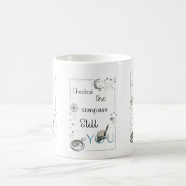 Lita på din inre kompass. Självomsorgsaffirmation Kaffemugg