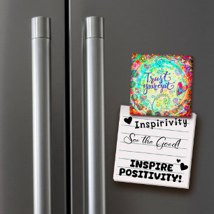 "Lita på din magnet" "Inspirief Magnet" Magnet