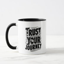 Lita På Din Resa Vertikal Typografi Konst