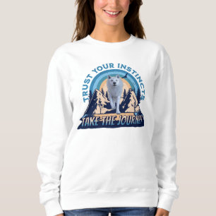 Lita på dina instinkter Arktisk vargäventyrskonst T Shirt