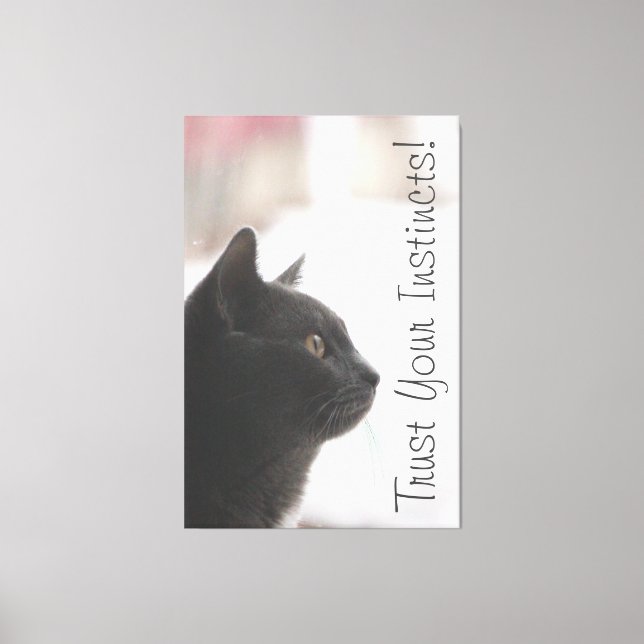 Lita på dina instinkter canvastryck (Framsida)